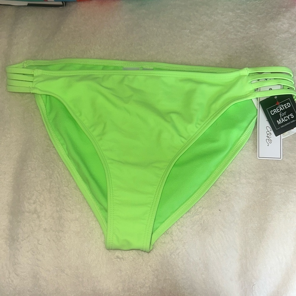Salt + Cove Fuchsia Bright green Bikini Bottom in XL NWT